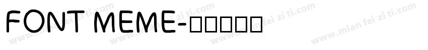FONT MEME字体转换